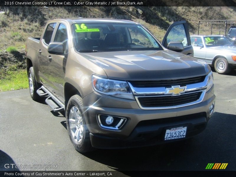 Cyber Gray Metallic / Jet Black/Dark Ash 2016 Chevrolet Colorado LT Crew Cab