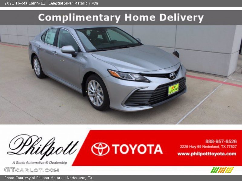 Celestial Silver Metallic / Ash 2021 Toyota Camry LE