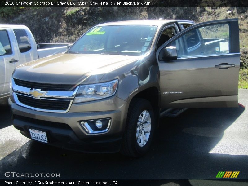 Cyber Gray Metallic / Jet Black/Dark Ash 2016 Chevrolet Colorado LT Crew Cab