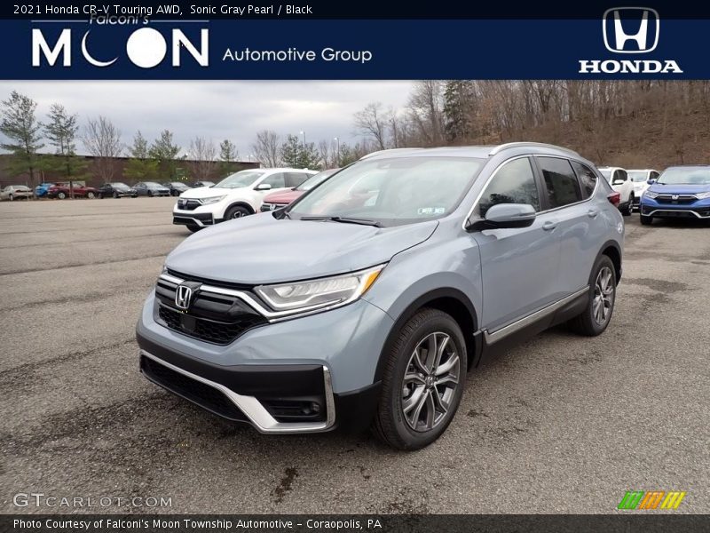 Sonic Gray Pearl / Black 2021 Honda CR-V Touring AWD