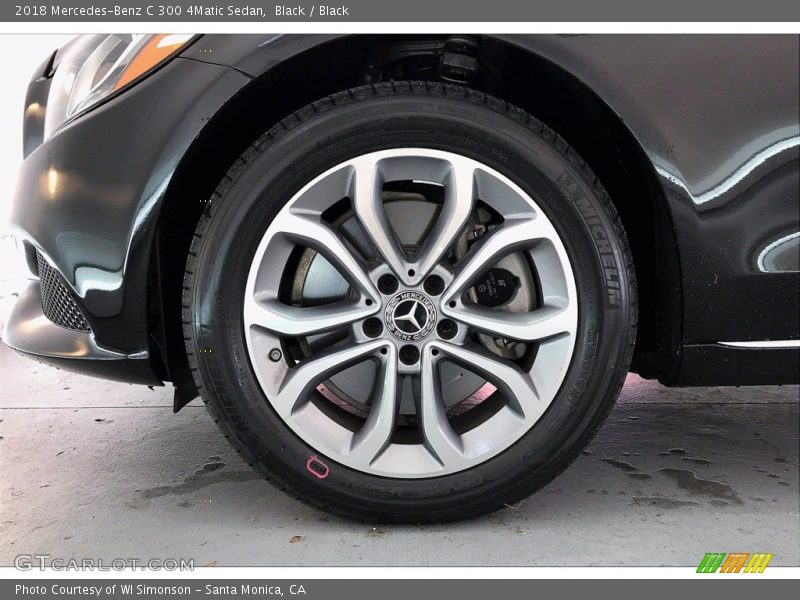 Black / Black 2018 Mercedes-Benz C 300 4Matic Sedan