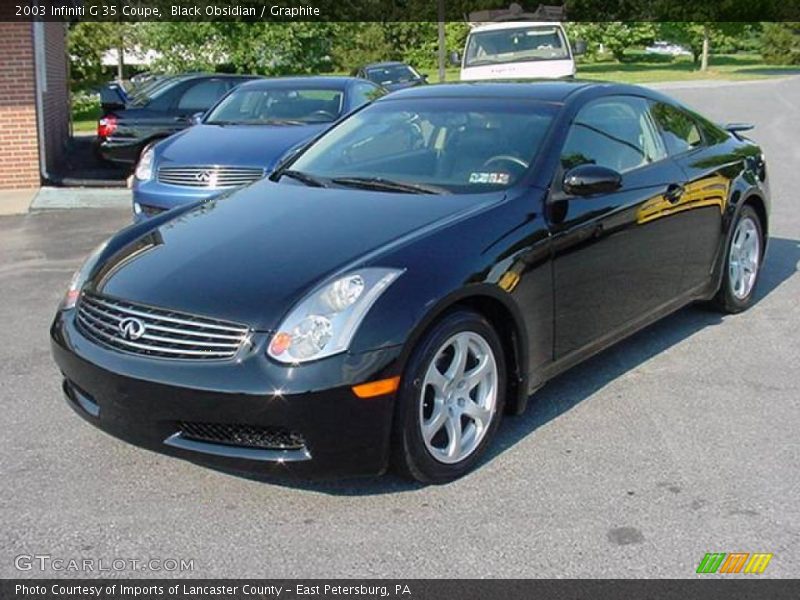 Black Obsidian / Graphite 2003 Infiniti G 35 Coupe