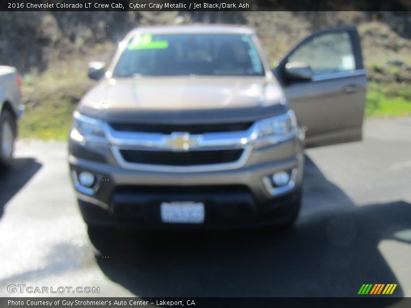 Cyber Gray Metallic / Jet Black/Dark Ash 2016 Chevrolet Colorado LT Crew Cab