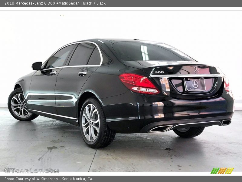 Black / Black 2018 Mercedes-Benz C 300 4Matic Sedan