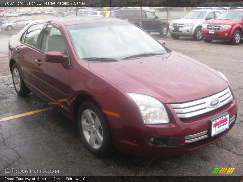 Merlot Metallic / Camel 2007 Ford Fusion SE