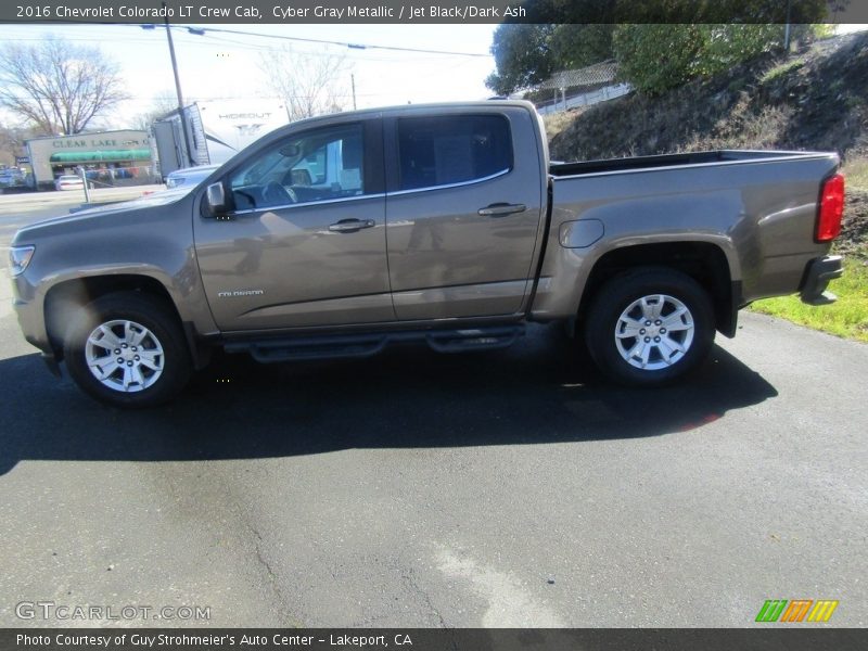 Cyber Gray Metallic / Jet Black/Dark Ash 2016 Chevrolet Colorado LT Crew Cab
