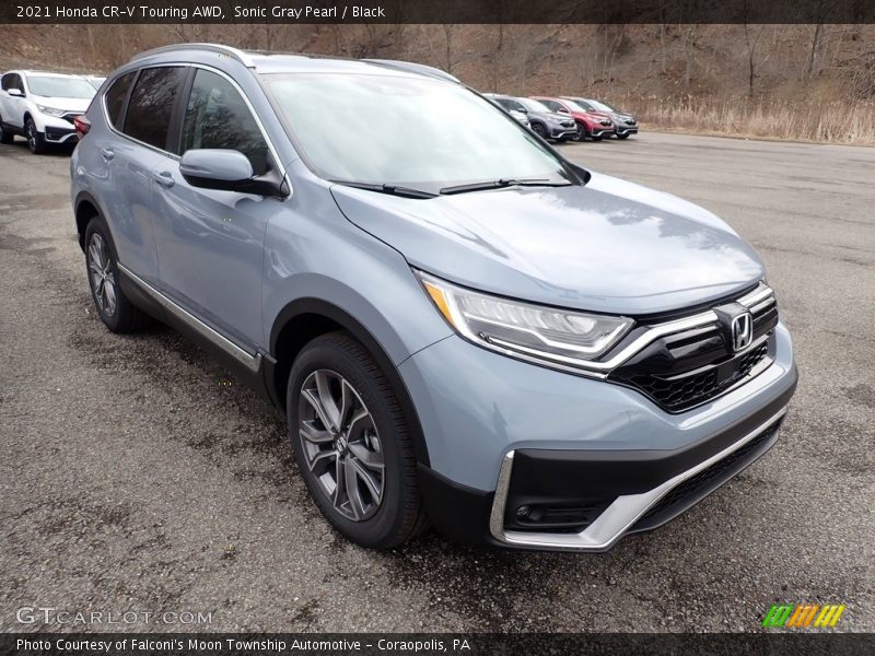 Sonic Gray Pearl / Black 2021 Honda CR-V Touring AWD