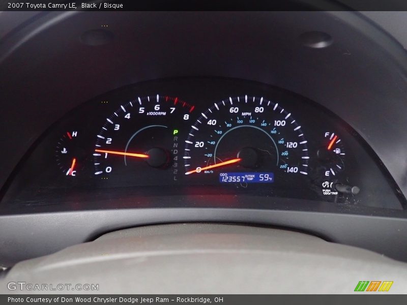 Black / Bisque 2007 Toyota Camry LE