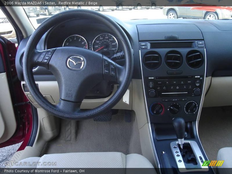 Redfire Metallic / Beige 2006 Mazda MAZDA6 i Sedan