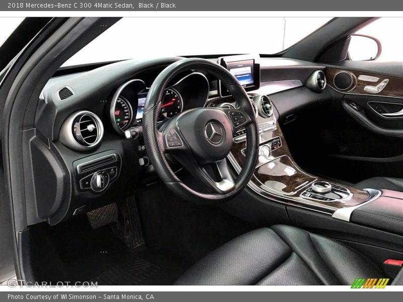 Black / Black 2018 Mercedes-Benz C 300 4Matic Sedan