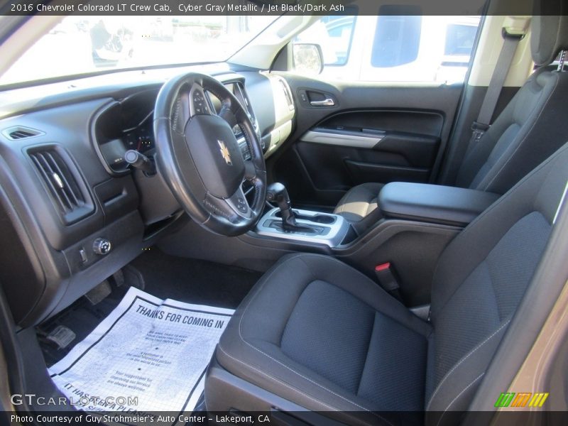 Cyber Gray Metallic / Jet Black/Dark Ash 2016 Chevrolet Colorado LT Crew Cab