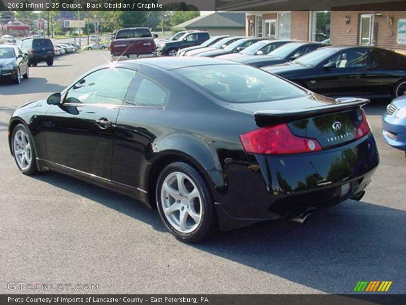 Black Obsidian / Graphite 2003 Infiniti G 35 Coupe