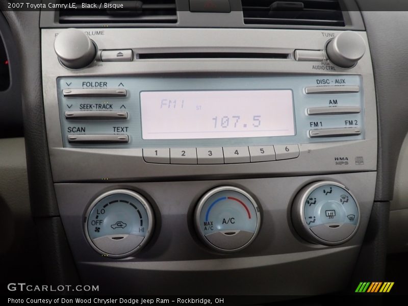 Black / Bisque 2007 Toyota Camry LE