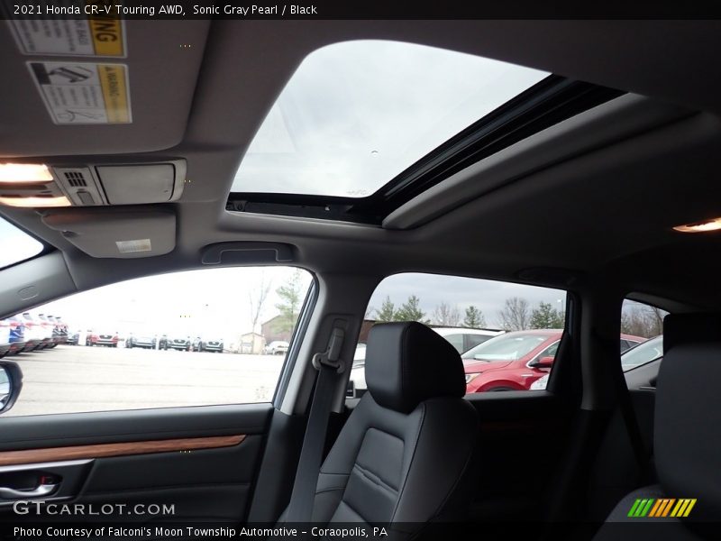 Sonic Gray Pearl / Black 2021 Honda CR-V Touring AWD