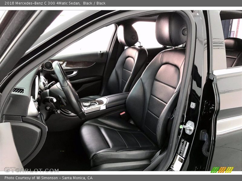 Black / Black 2018 Mercedes-Benz C 300 4Matic Sedan