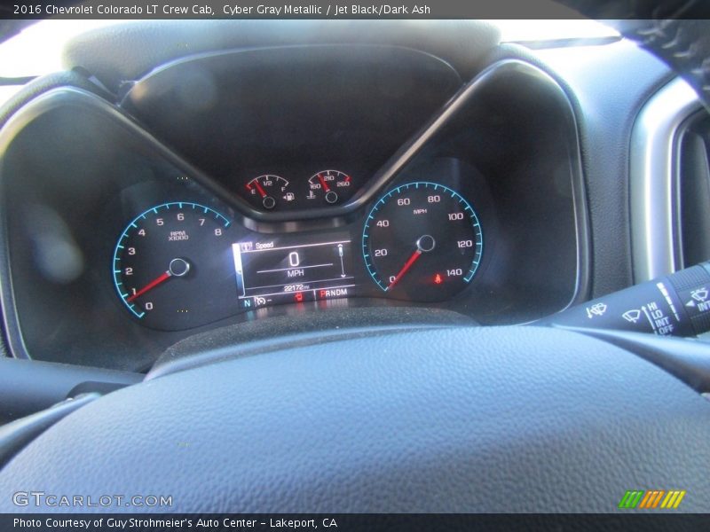 Cyber Gray Metallic / Jet Black/Dark Ash 2016 Chevrolet Colorado LT Crew Cab