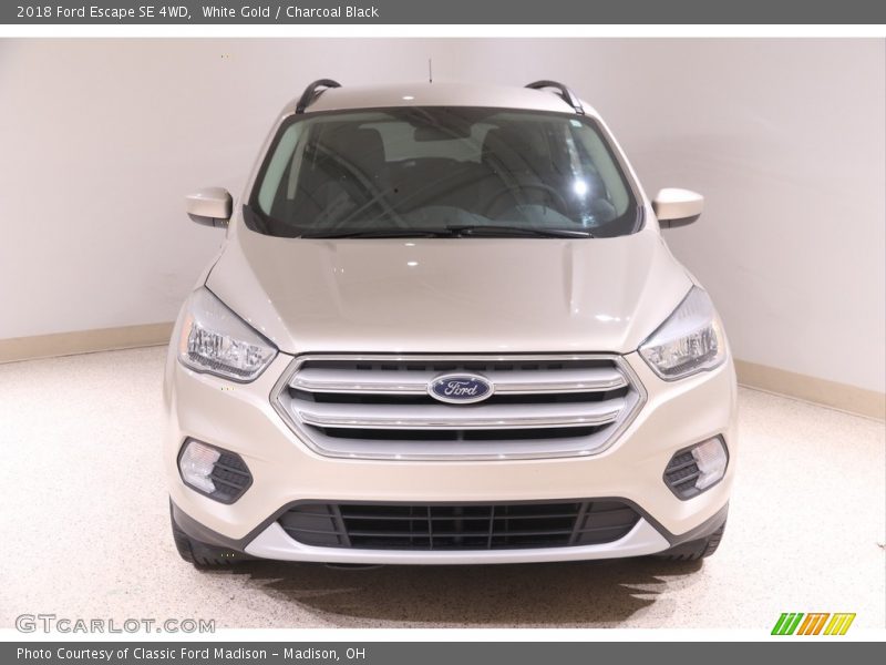 White Gold / Charcoal Black 2018 Ford Escape SE 4WD