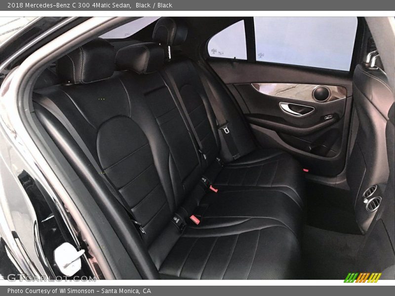 Black / Black 2018 Mercedes-Benz C 300 4Matic Sedan