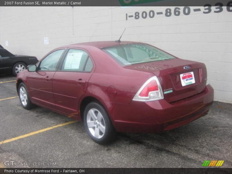 Merlot Metallic / Camel 2007 Ford Fusion SE