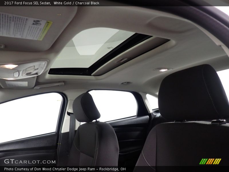 White Gold / Charcoal Black 2017 Ford Focus SEL Sedan