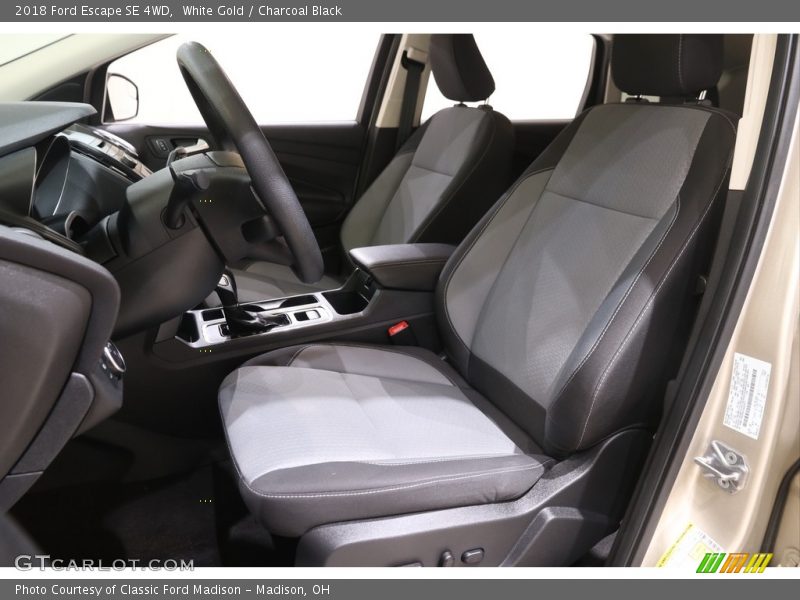 White Gold / Charcoal Black 2018 Ford Escape SE 4WD