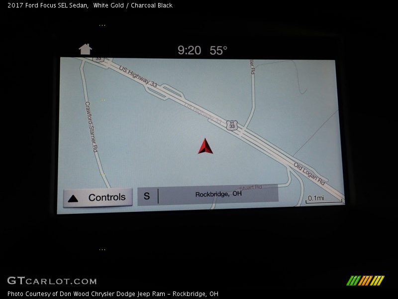 White Gold / Charcoal Black 2017 Ford Focus SEL Sedan