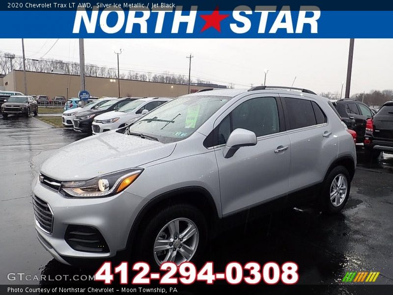 Silver Ice Metallic / Jet Black 2020 Chevrolet Trax LT AWD