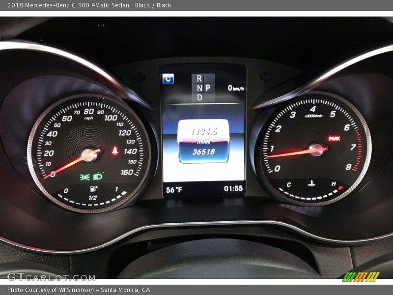 Black / Black 2018 Mercedes-Benz C 300 4Matic Sedan