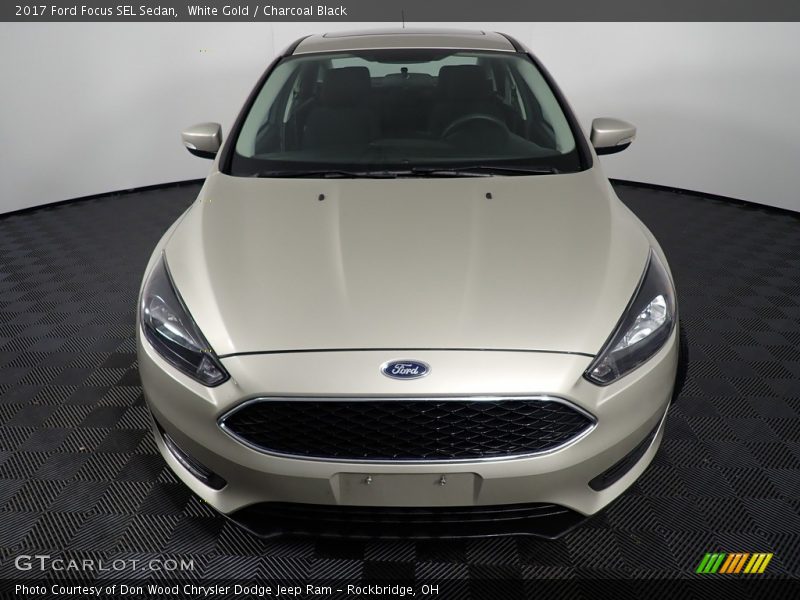 White Gold / Charcoal Black 2017 Ford Focus SEL Sedan