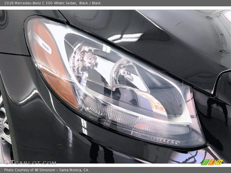 Black / Black 2018 Mercedes-Benz C 300 4Matic Sedan