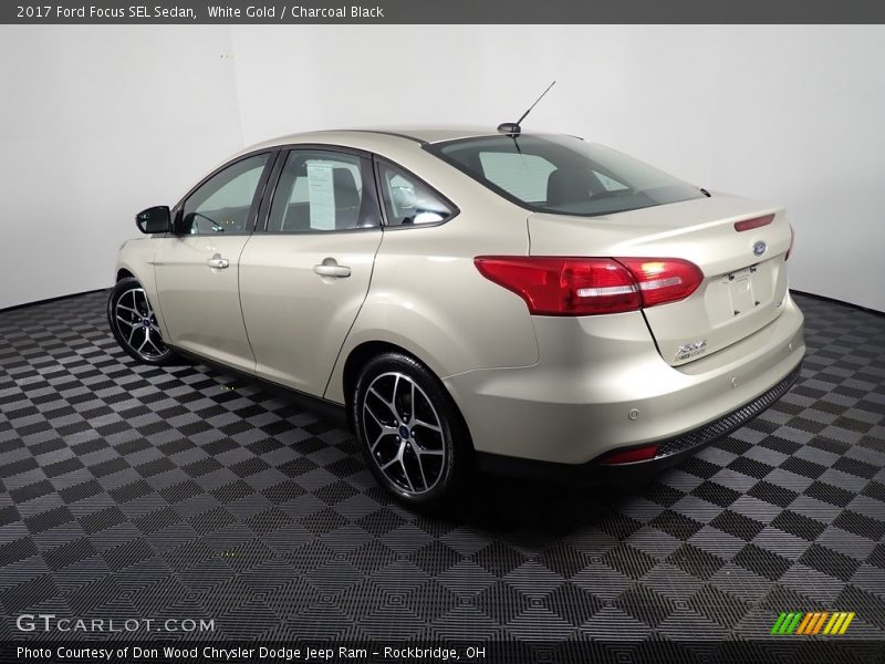 White Gold / Charcoal Black 2017 Ford Focus SEL Sedan