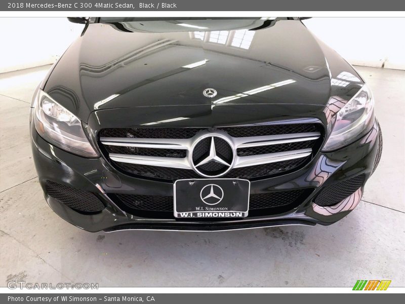 Black / Black 2018 Mercedes-Benz C 300 4Matic Sedan