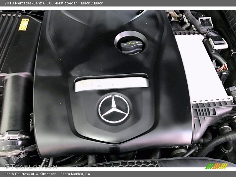 Black / Black 2018 Mercedes-Benz C 300 4Matic Sedan