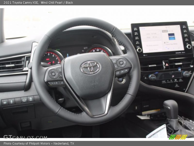 Wind Chill Pearl / Black 2021 Toyota Camry XSE