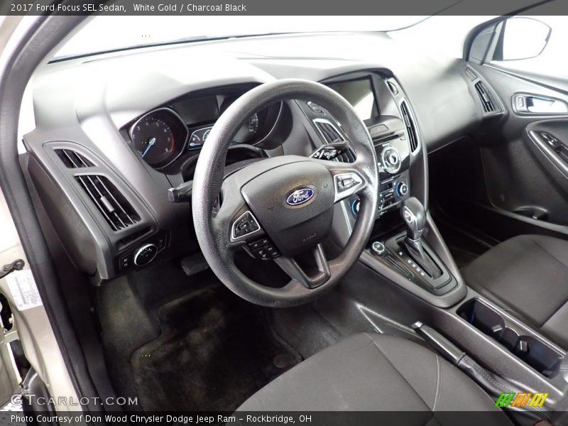 White Gold / Charcoal Black 2017 Ford Focus SEL Sedan