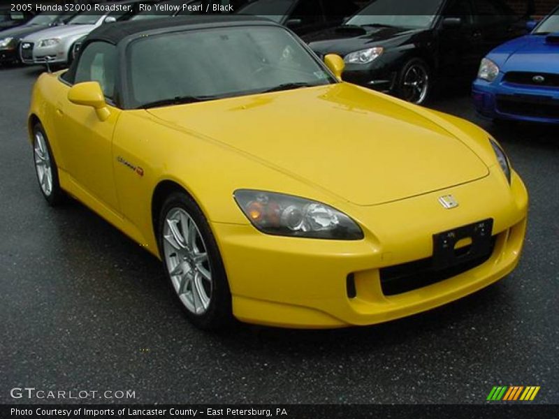 Rio Yellow Pearl / Black 2005 Honda S2000 Roadster