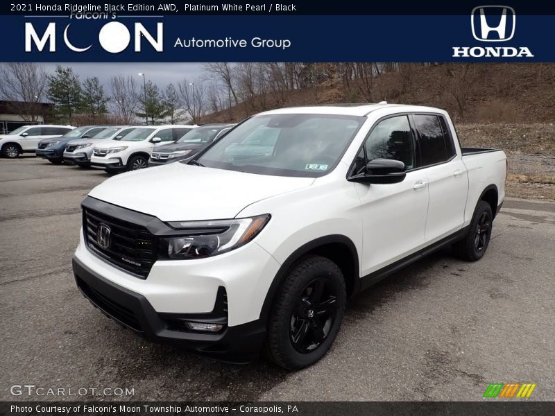 Platinum White Pearl / Black 2021 Honda Ridgeline Black Edition AWD