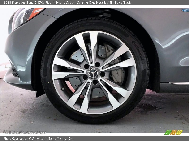 Selenite Grey Metallic / Silk Beige/Black 2018 Mercedes-Benz C 350e Plug-in Hybrid Sedan