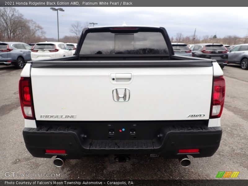Platinum White Pearl / Black 2021 Honda Ridgeline Black Edition AWD
