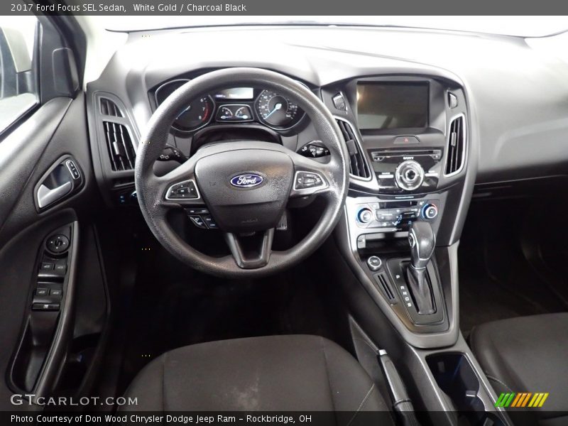 White Gold / Charcoal Black 2017 Ford Focus SEL Sedan