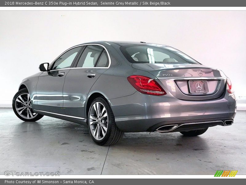 Selenite Grey Metallic / Silk Beige/Black 2018 Mercedes-Benz C 350e Plug-in Hybrid Sedan
