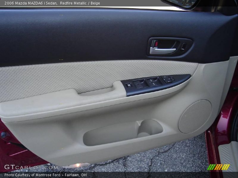 Redfire Metallic / Beige 2006 Mazda MAZDA6 i Sedan