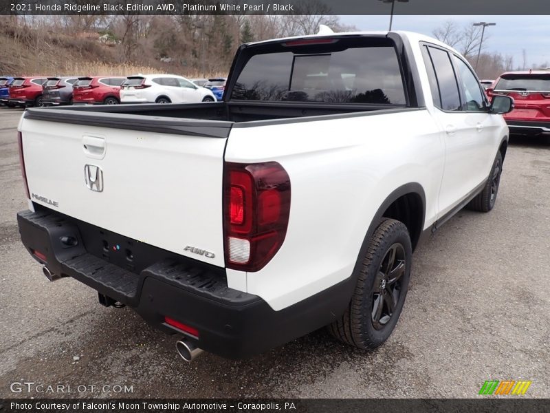 Platinum White Pearl / Black 2021 Honda Ridgeline Black Edition AWD