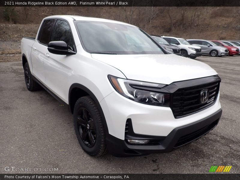 Platinum White Pearl / Black 2021 Honda Ridgeline Black Edition AWD
