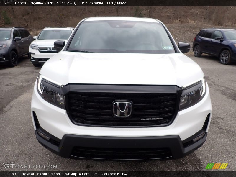 Platinum White Pearl / Black 2021 Honda Ridgeline Black Edition AWD