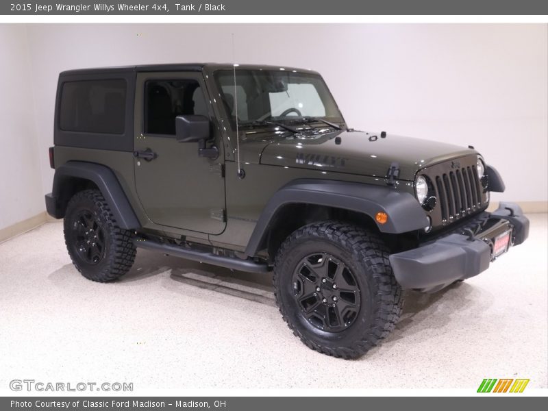 Tank / Black 2015 Jeep Wrangler Willys Wheeler 4x4