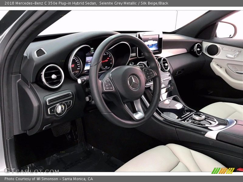 Selenite Grey Metallic / Silk Beige/Black 2018 Mercedes-Benz C 350e Plug-in Hybrid Sedan