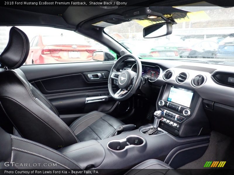 Shadow Black / Ebony 2018 Ford Mustang EcoBoost Premium Fastback