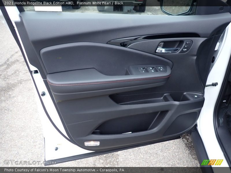 Platinum White Pearl / Black 2021 Honda Ridgeline Black Edition AWD