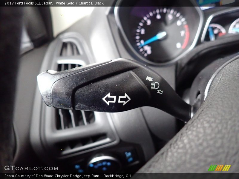 White Gold / Charcoal Black 2017 Ford Focus SEL Sedan